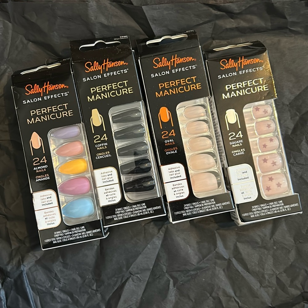 NWT Sally Hansen Perfect Manicure Press On Nails